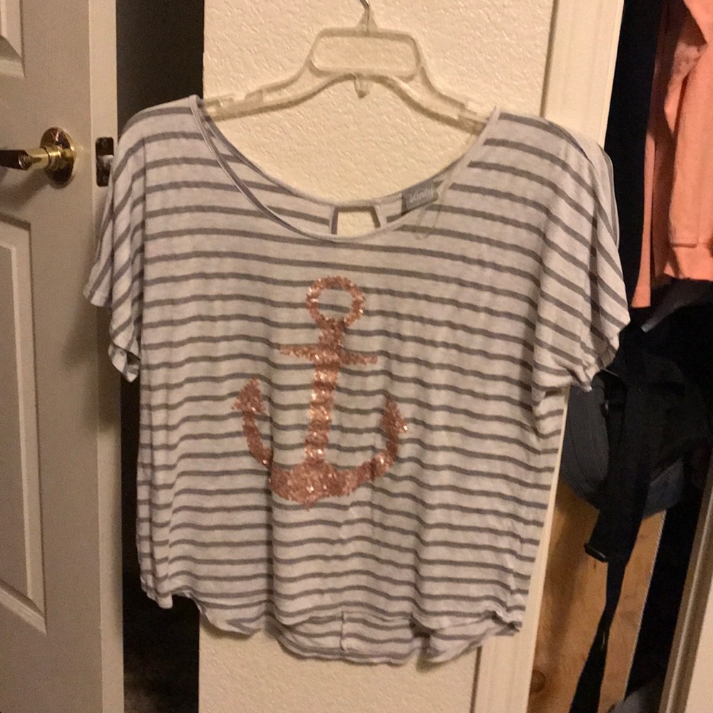 Anchor striped blouse